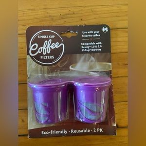 Reusable K Cup Coffee Filters TWIN PACK Single Cup (New in Packaging)